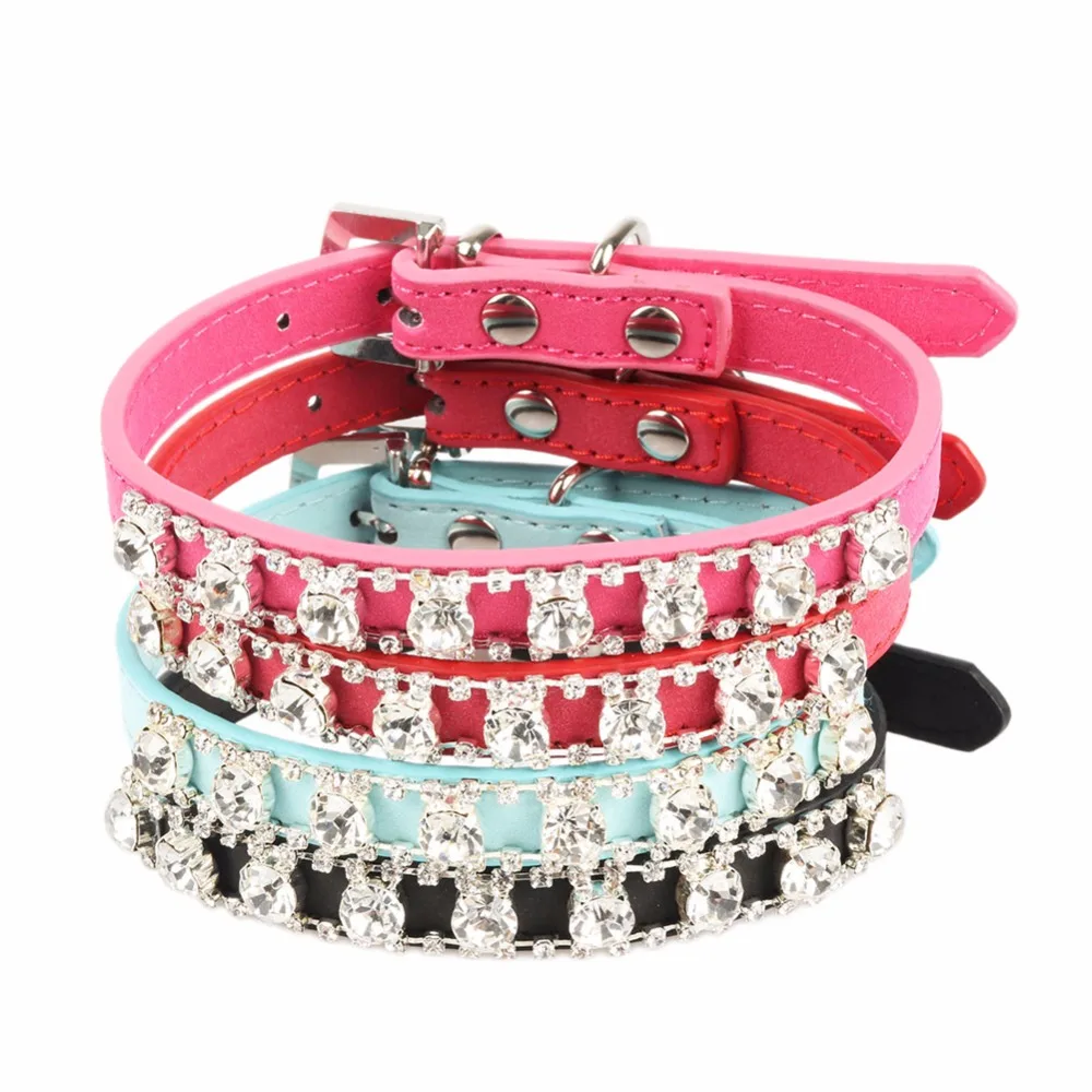 Small Cats Collars Breakaway Dogs Rhinestone Supplies Animals For Pets