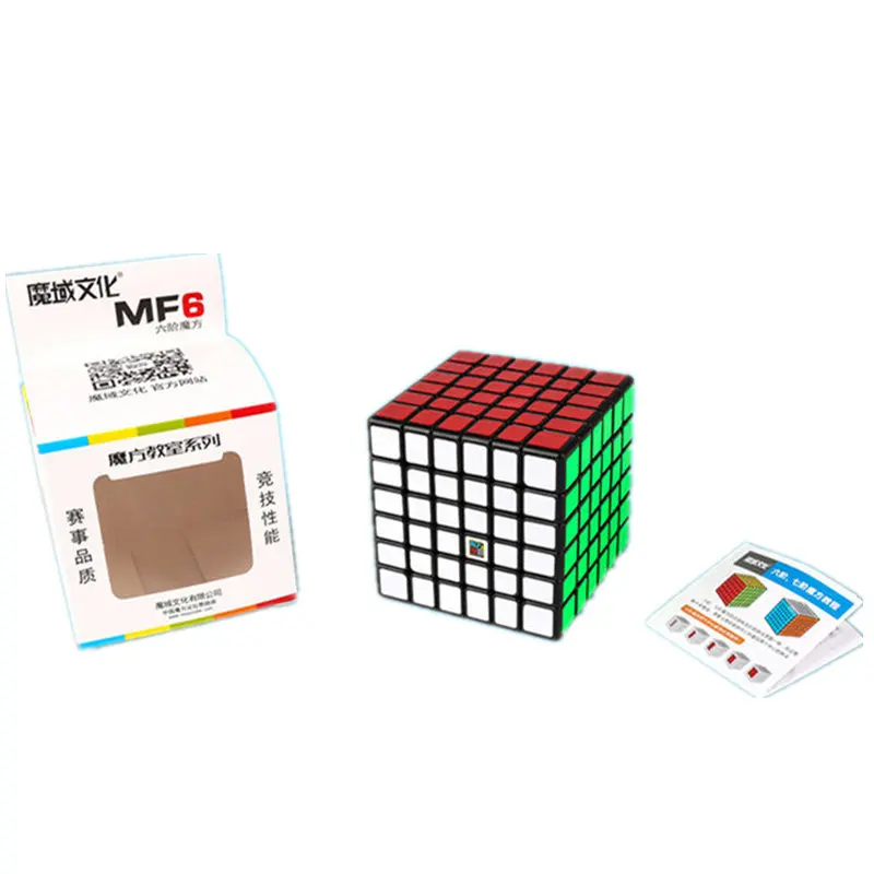 Кубик рубика Новое поступление MoYu Cubing классе 6 Слои MF6 6x6x6 Cube Черный/Stickerless MF головоломка куб игрушки для детей Magic Cube