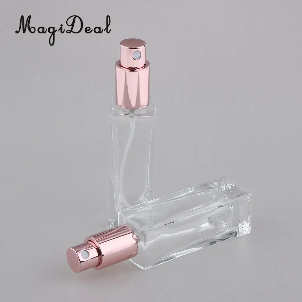 2Pcs Empty Spray Bottle Travel Glass Perfumes Atomizer Pump 30/50/100ml