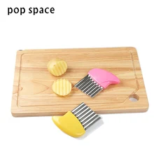 

Stainless Steel French Fry Fries Slicer Cutter Peeler Potato Chip DIY Fry Potato Cutter Knife