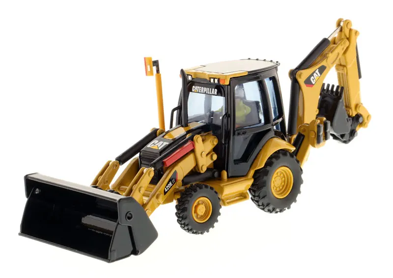 

DM-85143 1:50 CAT420E Center Pivot Backhoe Loader w/Work Tools toy