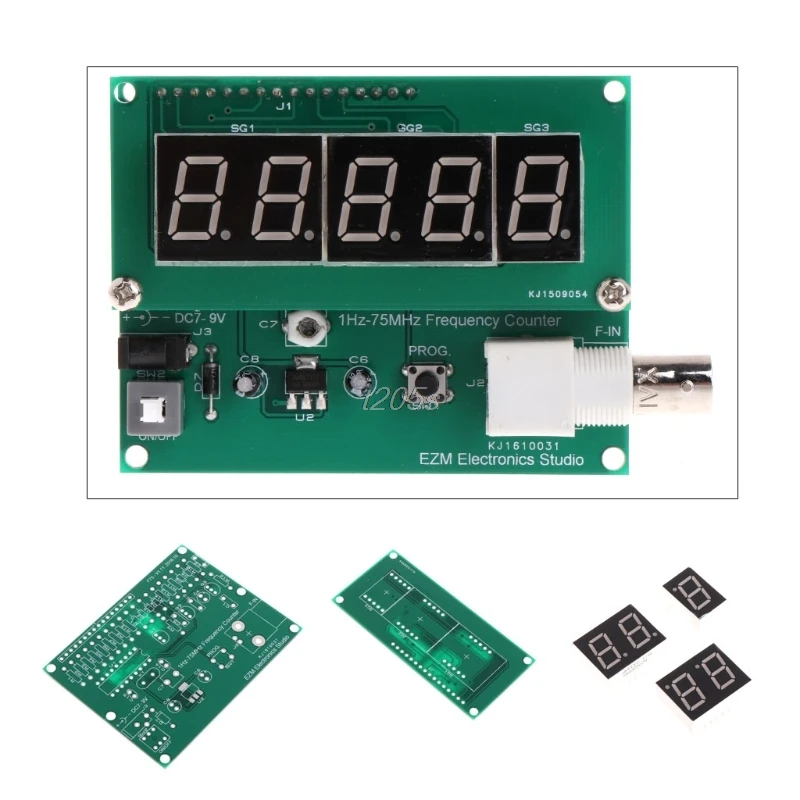 1-75 Гц МГц счетчик частоты 7-9 V 50mA DIY Kit частотомер модуль метр тестер T16 Прямая поставка