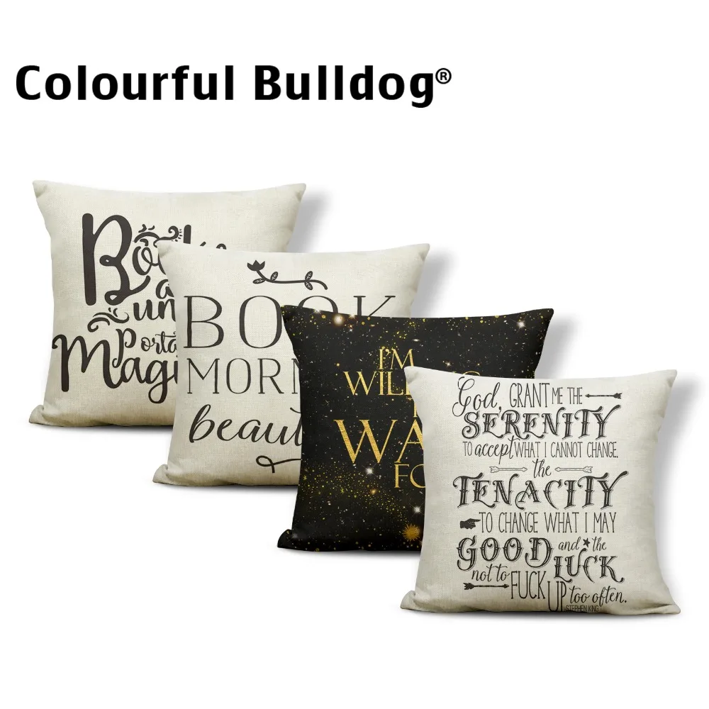 Word Arrow Cushion Covers Love Sentence Pillow Cushion Case Abstract