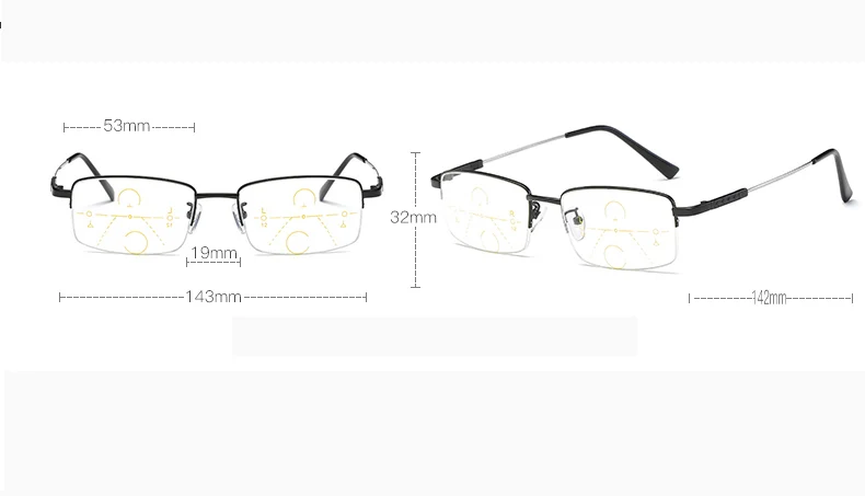 Прогрессивные многофокусные Multifocus Multi фокус очки для чтения женщин переход для мужчин очки дальнозоркость пресбиопии Óculos Gafas