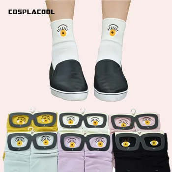 

[COSPLACOOL]Creative personality Japan Meias cartoon socks women harajuku cute cotton eyes pattern socks calcetines mujer