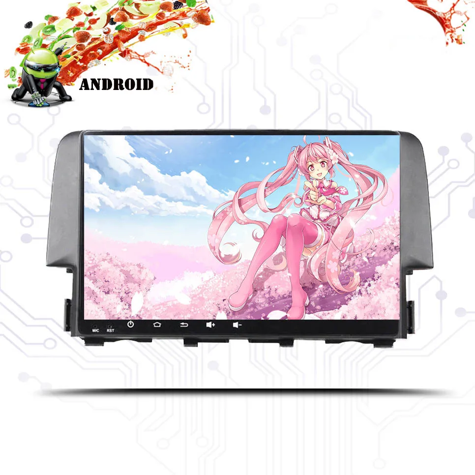 Discount Android 9.0 PX5 Octa Core For Honda civic 2016 2018 Car DVD Multimedia player GPS Navigation Autoradio dvd player Head Unit IPS 1