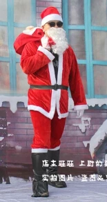 Папай Noel костюм для участия в рождественском представлении костюм с рождественским рисунком - Цвет: Papai Noel