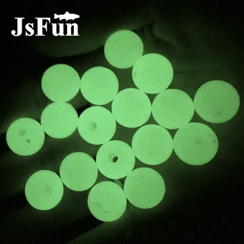 

100PCS/LOT Night Luminous Beads Fishing Space Beans Round Float Balls 5MM 6MM 8MM Fishing Tools Accessories Tackle Lure X071