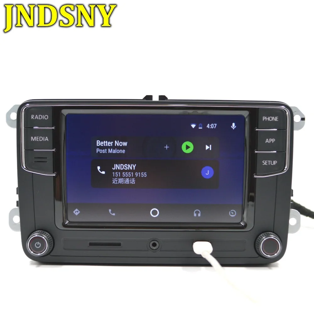 JNDSNY Android Auto CarPlay R340G RCD330G Noname RCD330 Plus MIB радиоприемник для VW Golf 5 6 Jetta CC Tiguan Passat Polo RCD510