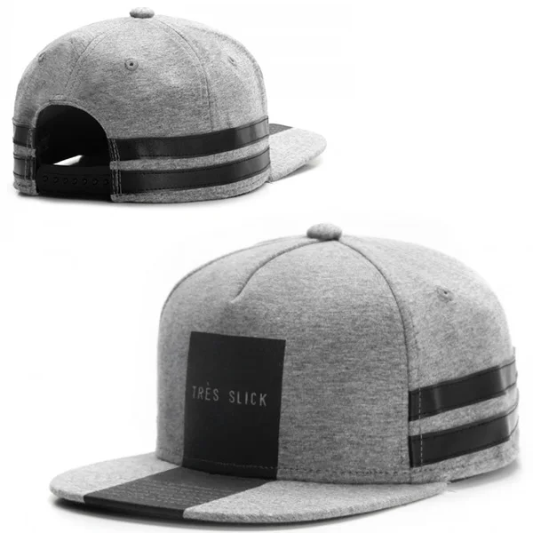 grey snapback cap