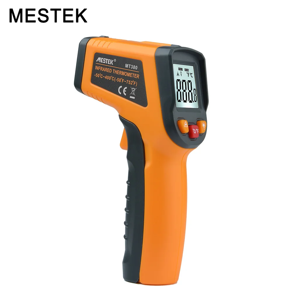

Digital Infrared Thermometer Non Contact IR Laser Point Gun with Backlight -50-400degree for Industial Use Temperature Meter