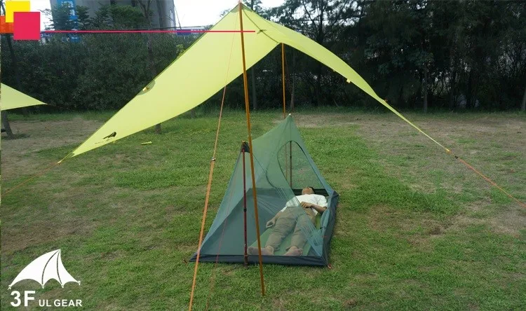 3F ul GEAR открытый 2 человек Сверхлегкий летний Кемпинг сетка палатка сетка от комаров