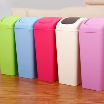 

European Style Rolling Cover Type Trash Can Household Kitchen Bathroom Waste Bins