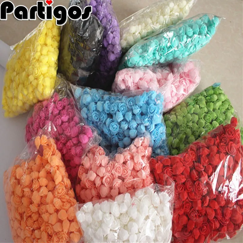 50pcs 3cm Small Mini Roses Foam Artificial Flowers For Wedding Festive Decoration Handmade Pompom DIY Craft Accessories 50pcs 3cm Small Mini Roses Foam Artificial Flowers For Wedding Festive Decoration Handmade Pompom DIY Craft Accessories