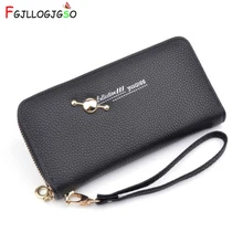 FGJLLOGJGSO Women Wallets for Female Fashion Leather Bags Lady Clutch ID Card Holders Cell Phone Cash Wallet Woman purses bolsas