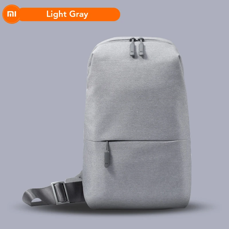 Grey Xiaomi Рюкзак Слинг Сумка рюкзак на одном ремне для отдыха маленький размер плечо Тип унисекс рюкзак с одним ремнем сумка 4L полиэстер - Цвет: Grey