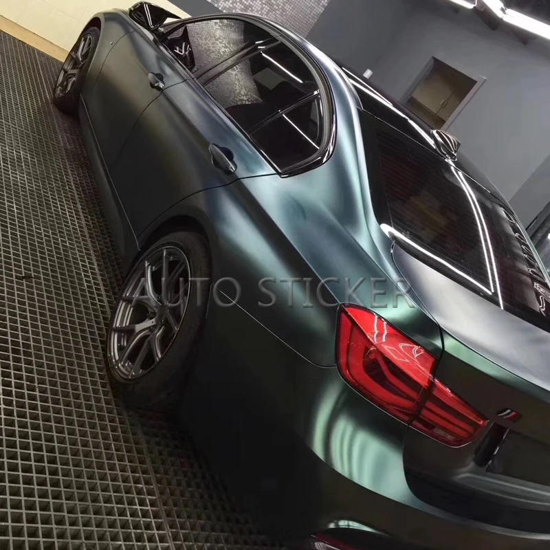 Pearl Metal Sapphire Green Car Wrap 5