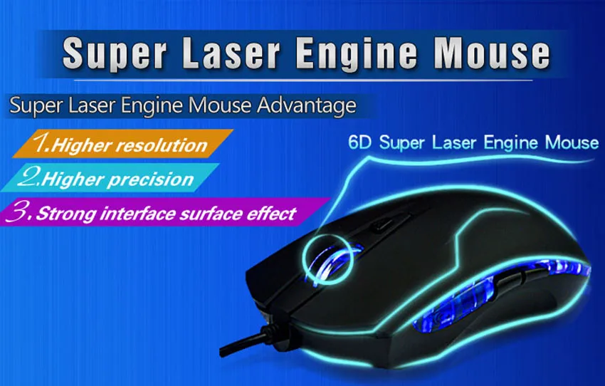 2400 точек/дюйм светодиодная оптическая мышь 6D USB Проводная игровая для ПК ноутбука