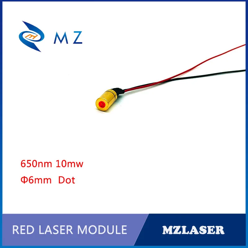 

Red Dot Laser Diode Module 6mm 650nm 10mw Economical APC Drive Type CW Circuit Model