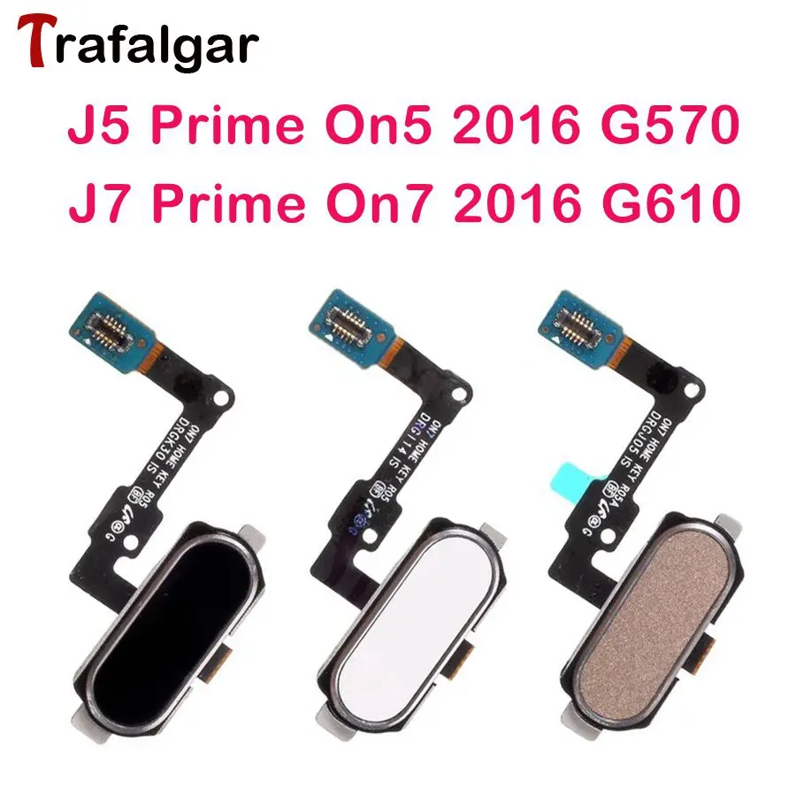 

For Samsung Galaxy J5 Prime On5 2016 Home Button J7 Prime On7 2016 G570 G610 Fingerprint Key Return Flex Cable Replacement