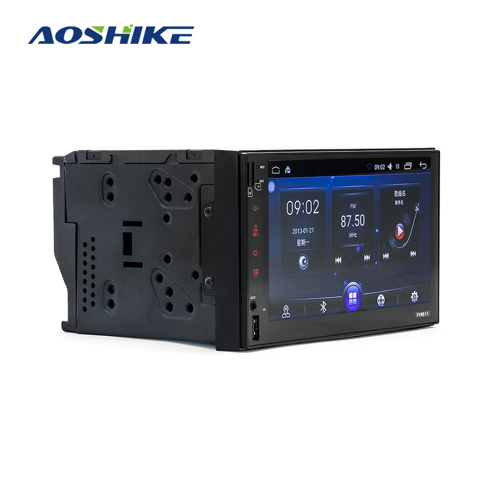 AOSHIKE 2 Din Android 6 0 Автомобильный мультимедийный плеер GPS 7 ''HD MP5 Bluetooth WIFI