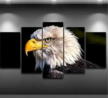 

5pcs Modern Eagle canvas wall painting home wall arts Bar Hotel Lavatory Coffee decor Pictures NO Frame
