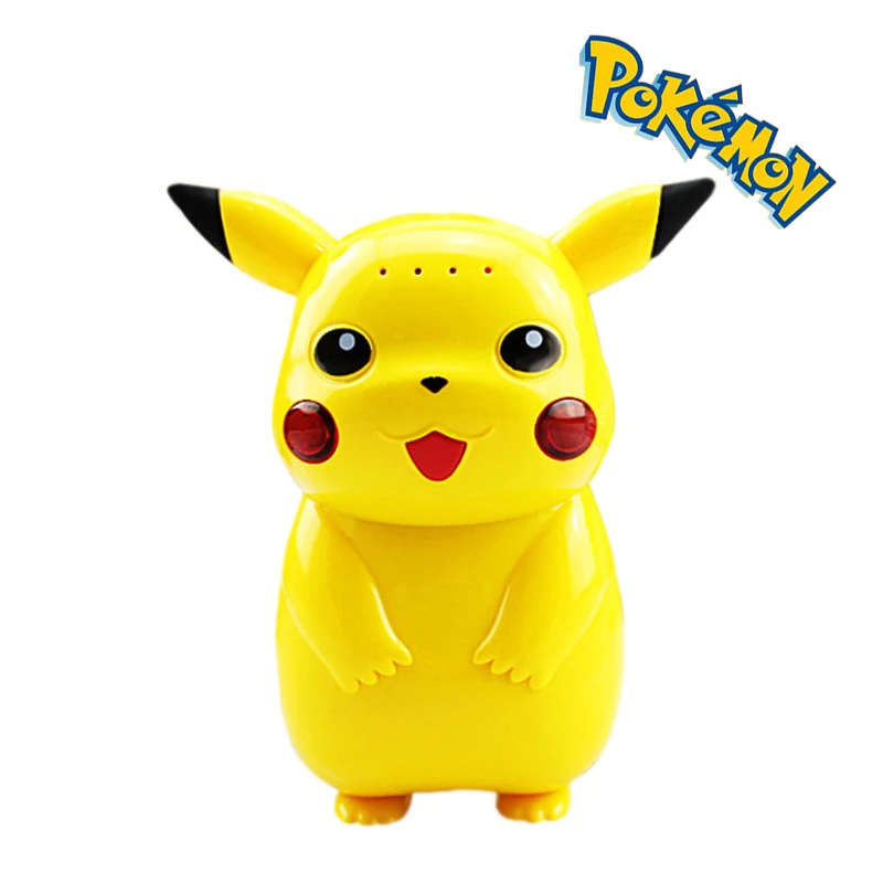 Pikachu Pokemon Funny Power Bank Pokeball 10000 mAh Hoge Kwaliteit Extra Power Uitdaging mobiele Powerbank Battery + LED Light