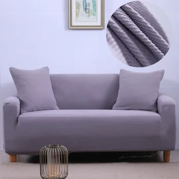 

High-quality Stretch Fabric Sofa Cover Solid Color Couch Slipcovers 10 Colors Protector Para Sofas Universal Dust Cover