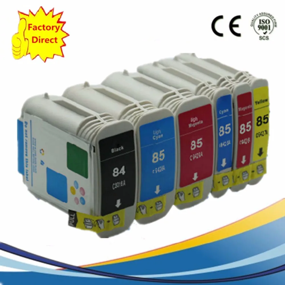 Замена чернильных картриджей для HP85 84XL C5016A Designjet 30 70 130 130gp 130nr 30gp 30n 90 90gp 90r струйной