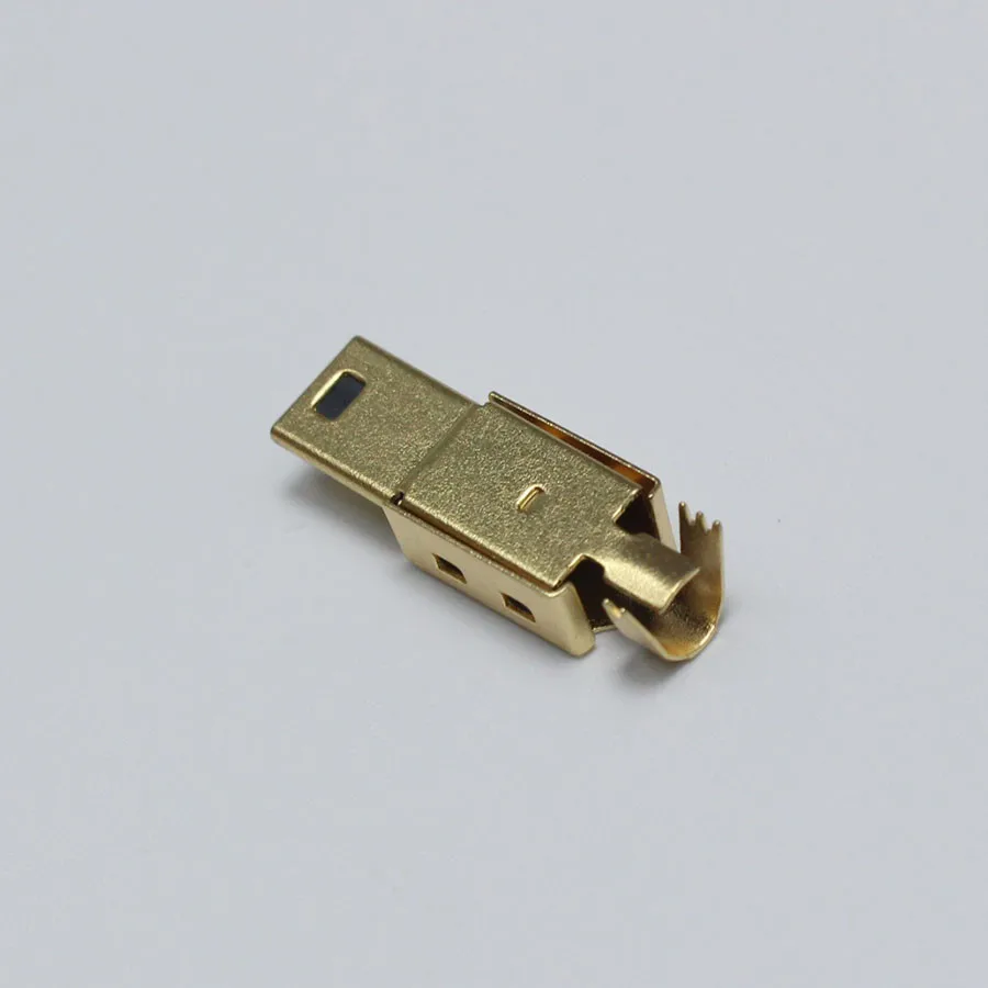 2 комплекта мини-usb 5PIN тип сварки штекер Позолоченные разъемы 4P USB Хвостовая розетка 3 в 1 DIY адаптер