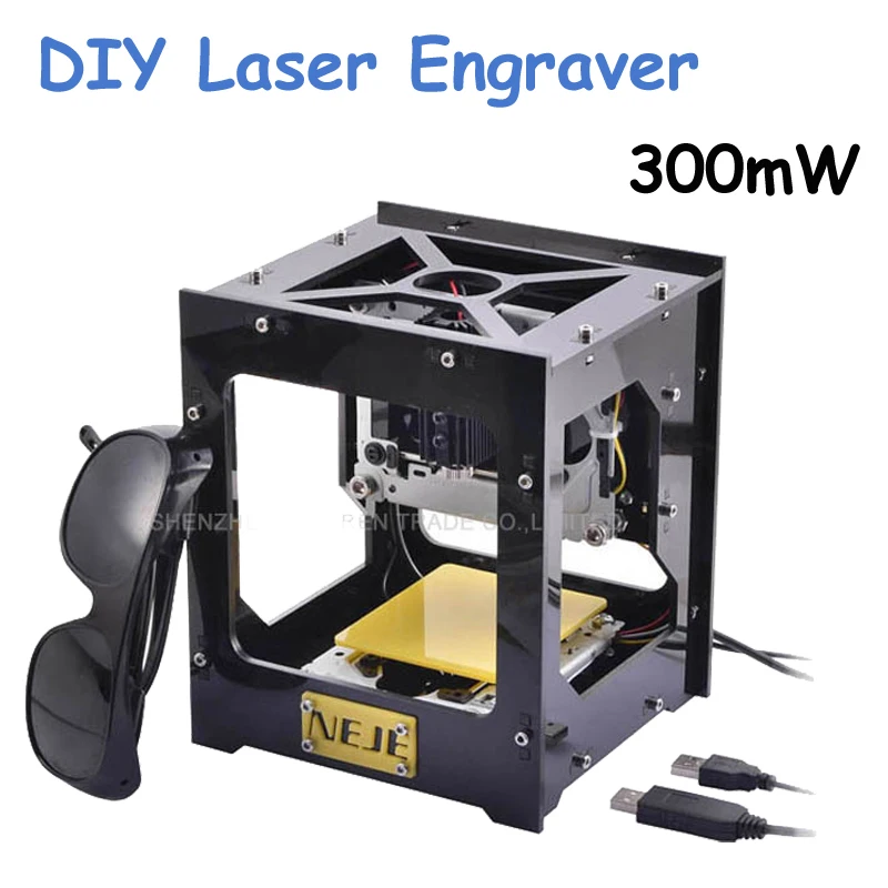 

CNC Wood Router New 300mW USB DIY Laser Engraver Laser Printer CNC Engraving Machine