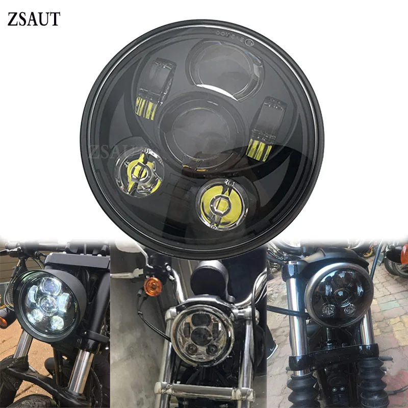 Аксессуары для мотоциклов 5 3/4 'Ƌ 75 дюймов светодиодные фары Dyna 883 sportster triple low