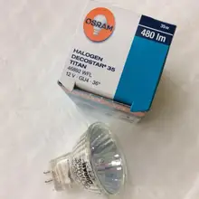 2 шт, OSRAM 46892 WFL 12V 35W GU3 36D Decostar 35 TITAN лампа, 46892WFL 12V35W галогенная лампа, 35 мм диаметр
