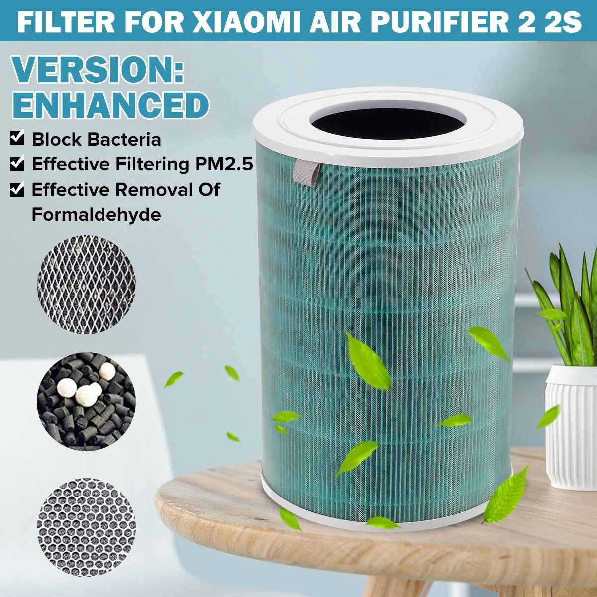 OriginalReplacement Active Carbon HEPA Filter for Mold Odor Smoke Allergies Formaldehyde for Smart Air Purifier