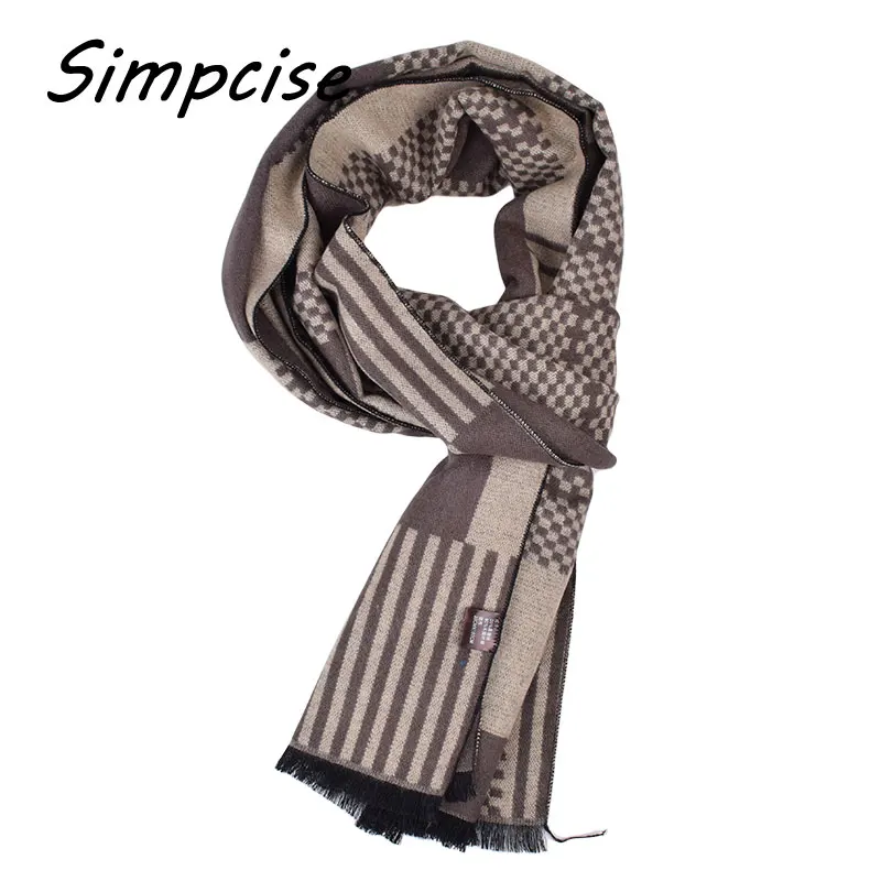mens infinity scarf Bufandas 2021 Foulard Fashion Designer Wrap Men Business Scarf Winter Check Scarf Men Shawls Scarves A3A18917 mens knit scarf
