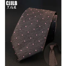 Темно-серый галстук в розовый горошек 7 см мужские галстуки для мужчин галстук в горошек мужской галстук худой тонкий мужской Галстук Свадебная вечеринка галстуки