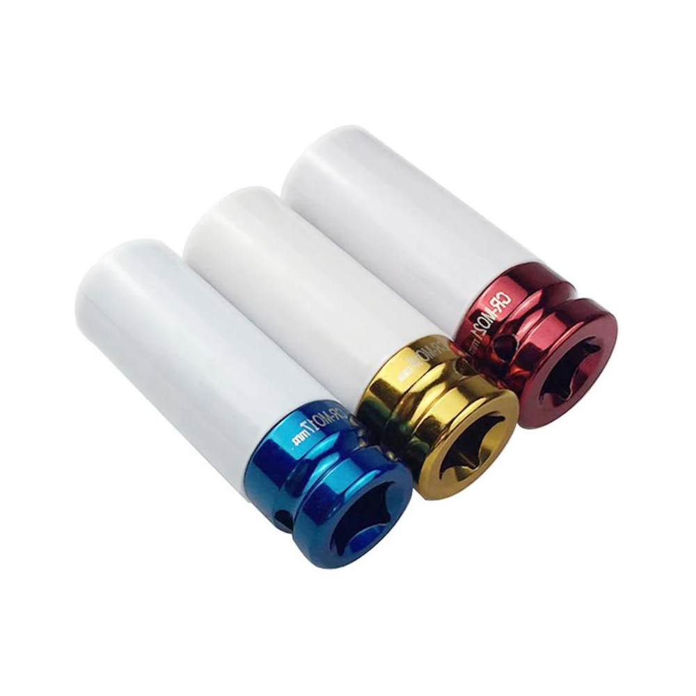Wheel Tire protection sleeve Wall Deep Impact Nut Socket 3Pcs 17 /19/ 21mm | Обустройство дома