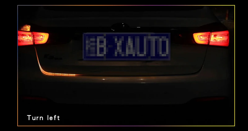 Ice Blue Red Yellow White LED Strip Lighting Rear Trunk Tail Light Dynamic Streamer Brake Turn Signal Reverse Leds Warning Light (6)