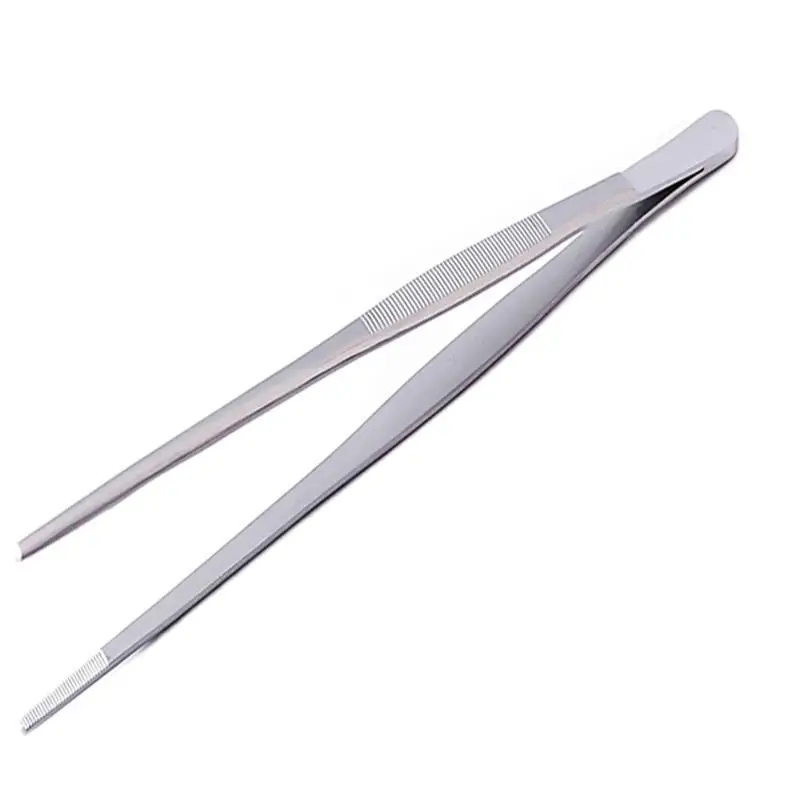 1pcs Stainless Steel Precision Long Straight Water Forceps Tweezers
