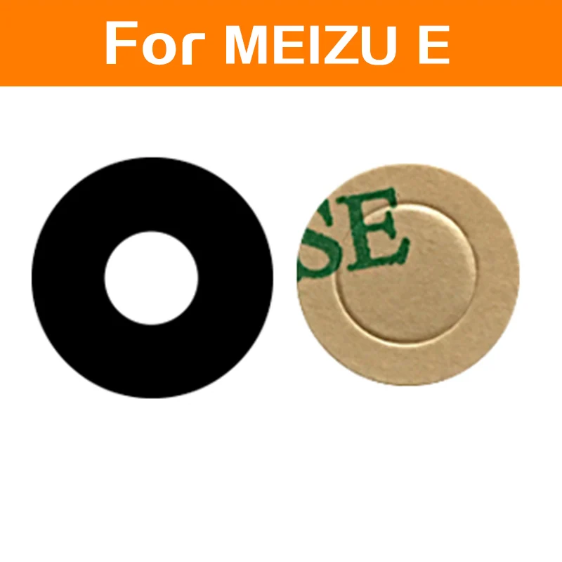 

New Genuine glass lens for MEIZU E U10 U20 back rear camera lens glass material + sticker cell phone replacement repair