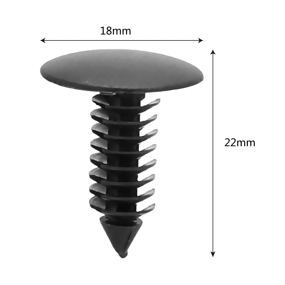50 шт. авто крепеж 8 мм отверстие нейлоновые автомобильные зажимы крыло Защита бампера фиксатор пластиковая заклепка для Ford Chrysler автомобиль-Стайлинг