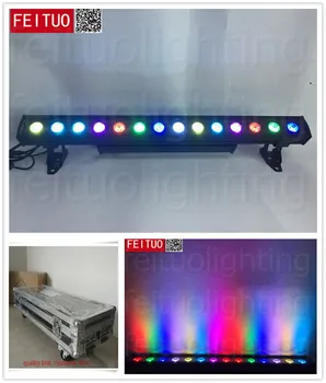 

4pcs/lot flycase waterproof led matrix wall washer 14x30w rgb 3 in 1 cob rgb led wall washer