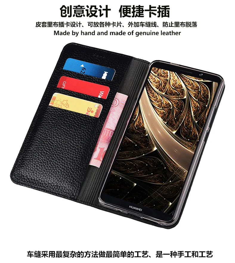 TZ03 Genuine leather wallet phone bag for Asus Zenfone Max Pro M1 ZB602KL phone case for Zenfone Max Pro M1 ZB602KL wallet case