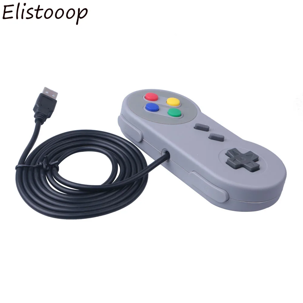 Elistooop USB игровой контроллер игровой для SNES игровой коврик для Windows PC