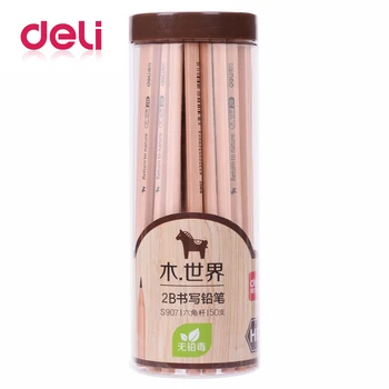 

Deli 50pcs/set 2B pencil advanced graphite pencil drawing art creative children's examination wholesale wooden hexagonal pencils