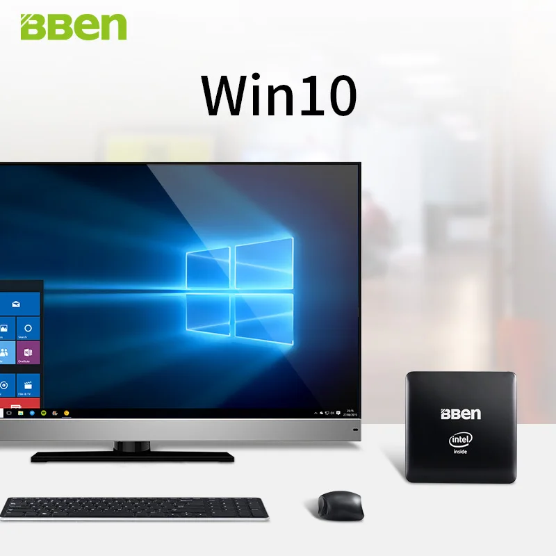 Мини компьютер Bben с четырёхъядерным процессором intel Z8350 HTPC Windows 10 LAN Wi Fi USB3.0 usb2.0 2