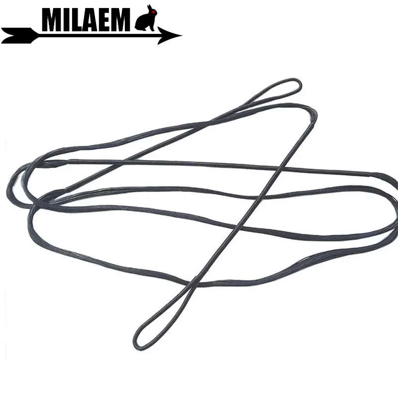 Kaufen 12 14 16 stränge Bogenschießen Bowstring Fit 48   70  Bow Schwarz Ersetzen Bogen String Recurve Bogen Longbow Schießen jagd Zubehör