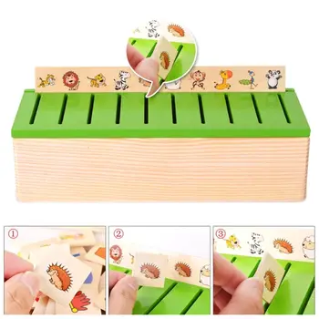 

Montessori Puzzle Learning Toys Knowledge Classification Box Wooden Toys Children
