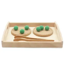 Kids Wooden Toys Montessori Educational Clip The Ball Practical Life Montessori Toys Learning Montesori Educativo B1586T