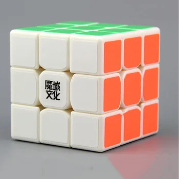 

Mo Yu Tang Long 3*3*3 White Magic Cubes Puzzle Speed Cube Educational Toys Gifts for Kids Children